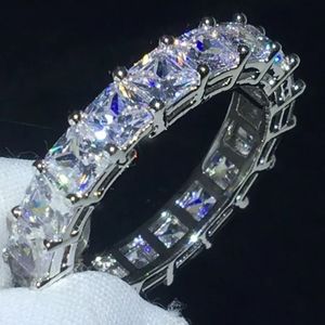 Diamond Band Silver Square